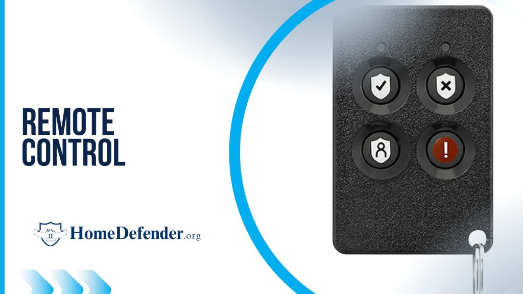 An image of a remote control for ADT Security system