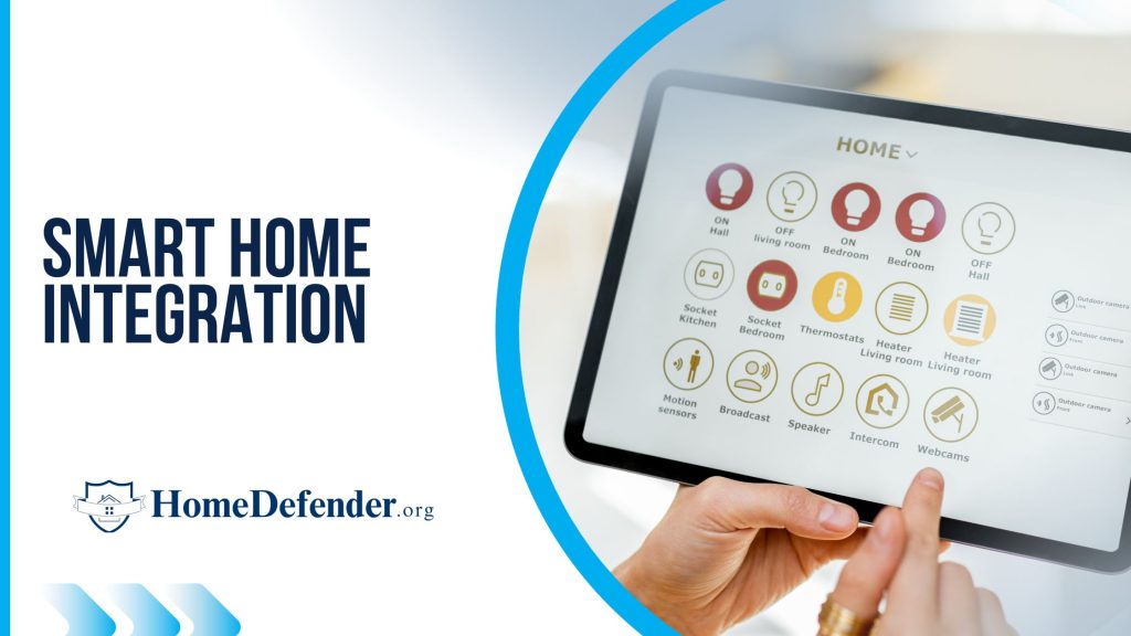 An image showcasing the benefits of home security systems in smart home integration