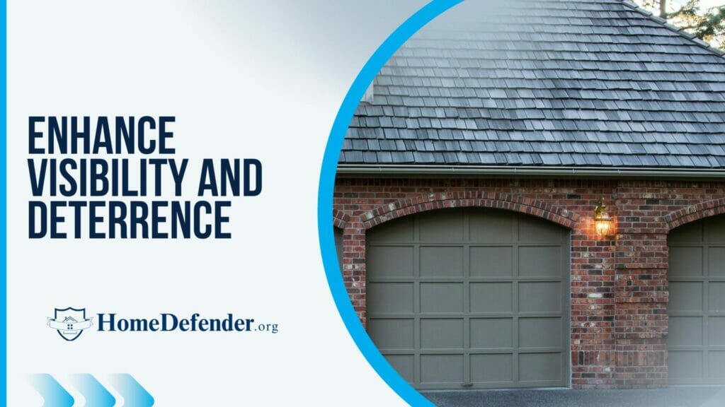 Exterior lighting to enhance visibility and deterrence
