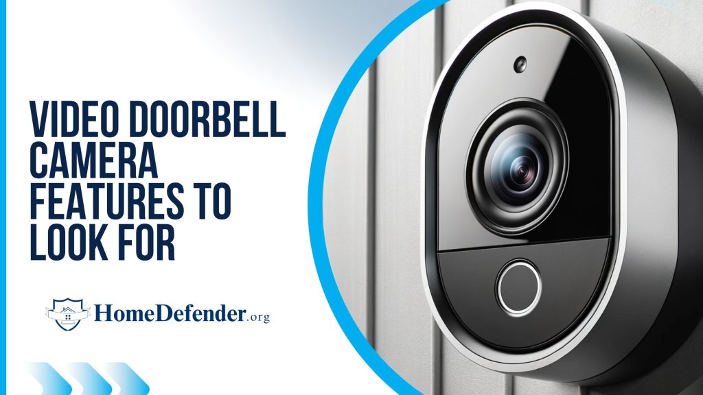A video doorbell camera with a wide field of view