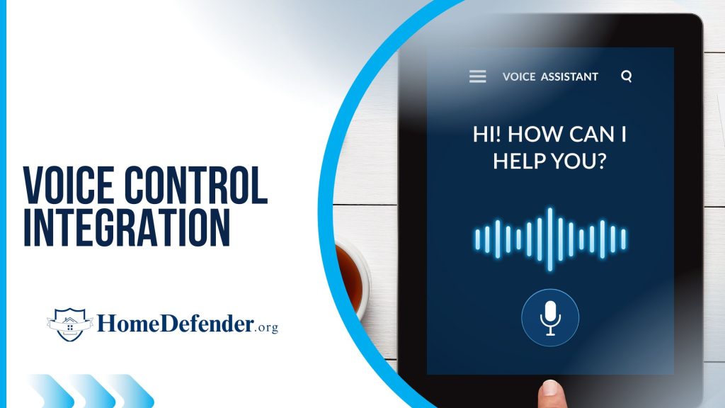 Voice control integration for home security system